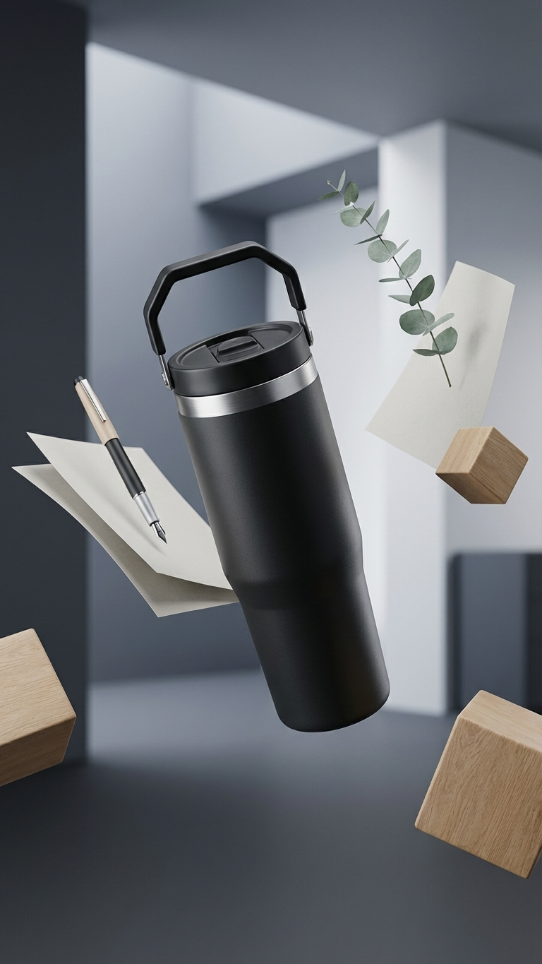 304 Stainless Steel Hot & Cold Insulated Coffee Mug – 500ml Travel Mug