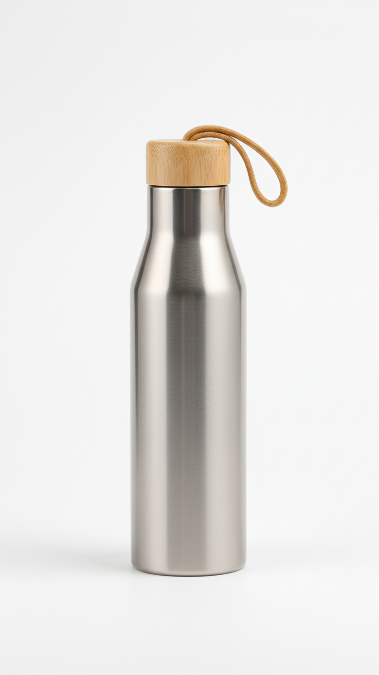 304 Stainless Steel Vacuum Bottle with Handle – 500ml Hot & Cold Flask