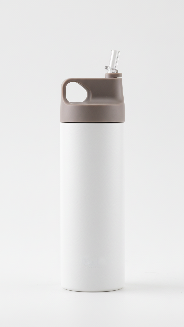 304 Stainless Steel Vacuum Bottle with Sipper Cap – 600ml