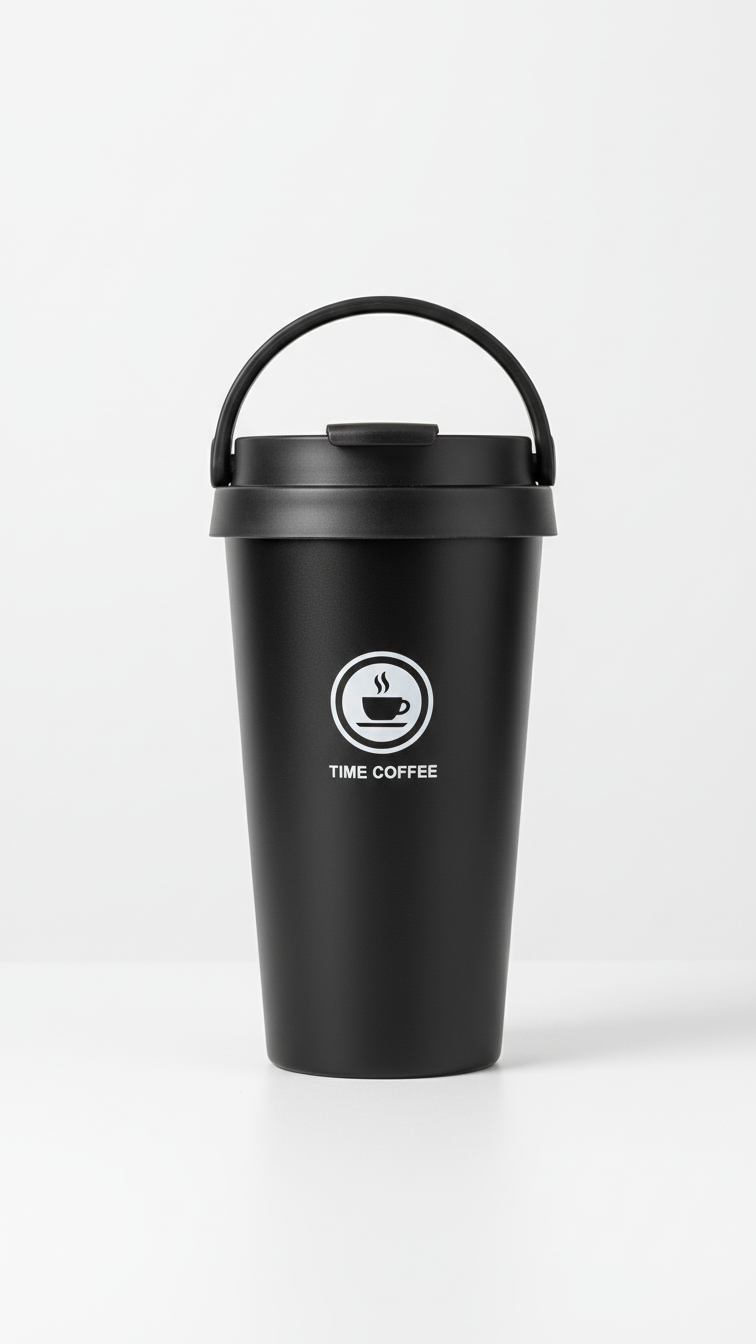 304 Stainless Steel Vacuum Mug with Handle – Insulated Travel Mug