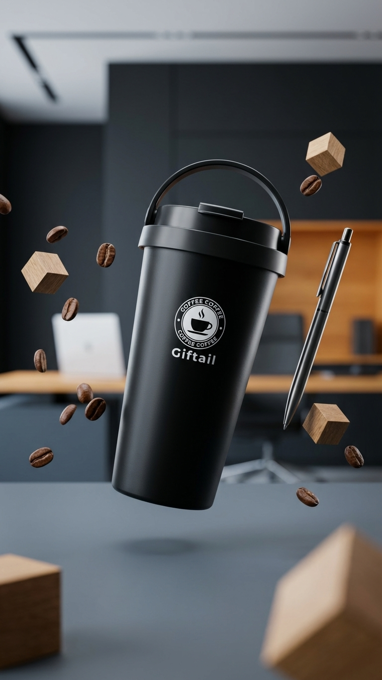 304 Stainless Steel Vacuum Mug with Handle – Insulated Travel Mug