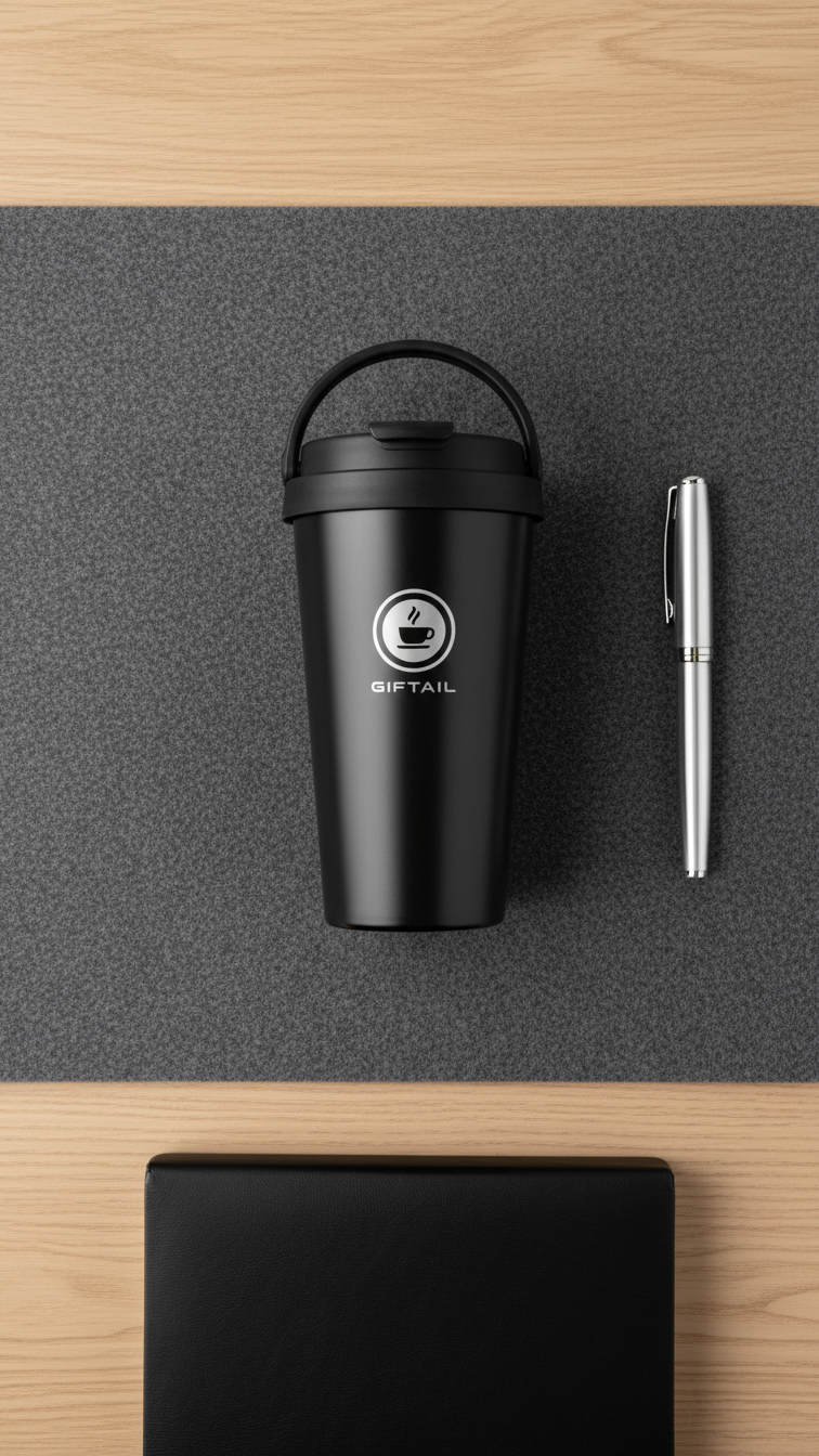 304 Stainless Steel Vacuum Mug with Handle – Insulated Travel Mug