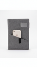 A5 Vegan Leather Notebook with Phone Pocket – Premium Executive Diary