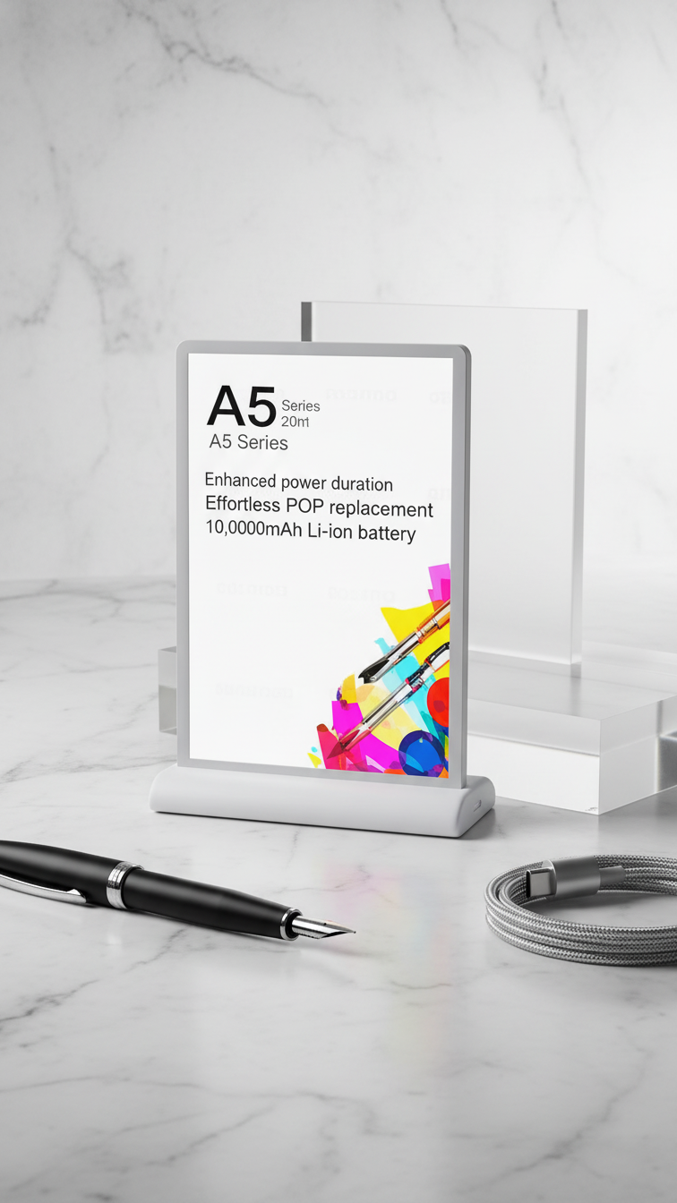 Acrylic A5 Table Menu Holder – Transparent Display Stand