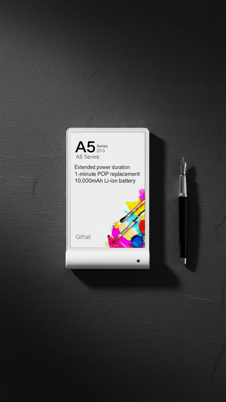 Acrylic A5 Table Menu Holder – Transparent Display Stand