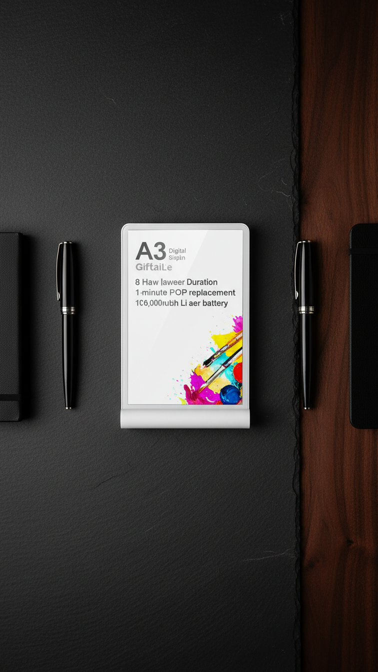 Acrylic Rectangle Table Menu Holder – A3 Display Stand