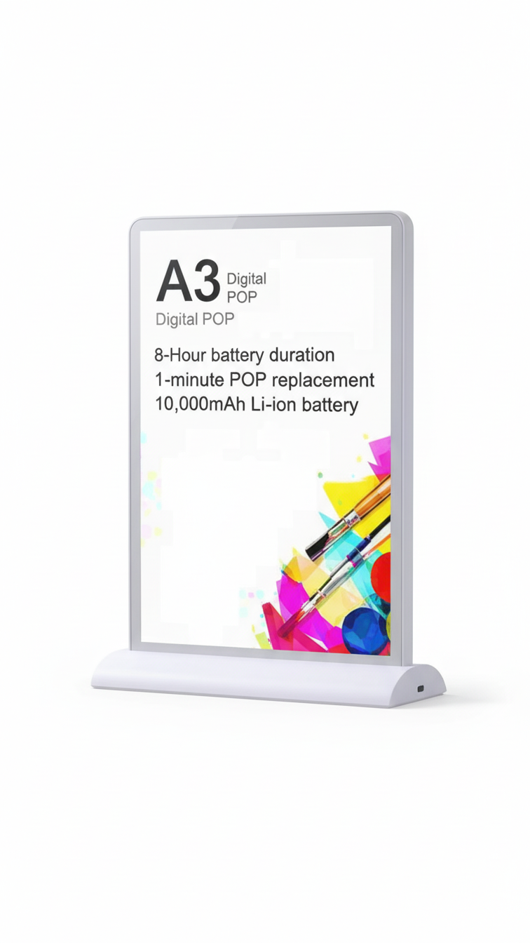 Acrylic Rectangle Table Menu Holder – A3 Display Stand