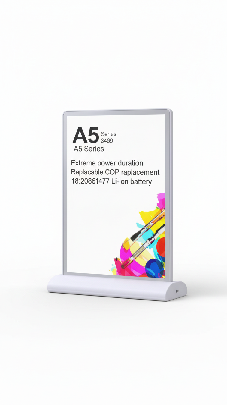 Acrylic A5 Table Menu Holder – Transparent Display Stand