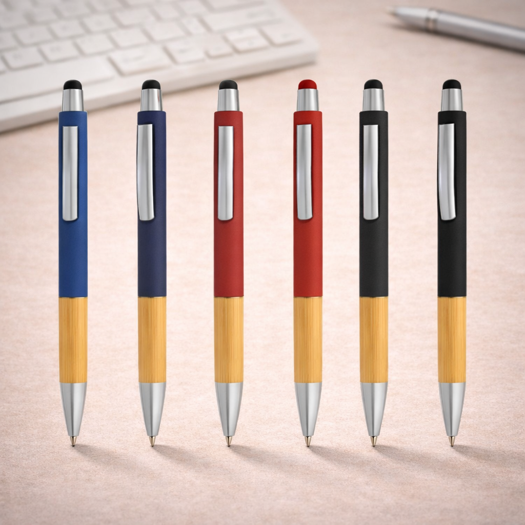 Bamboo Grip Ball Pen – Eco-Friendly Executive Metal Pen