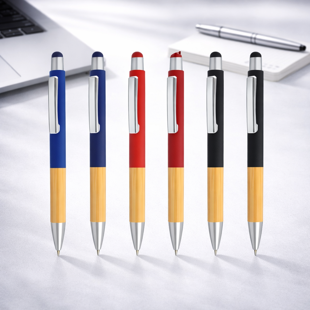 Bamboo Grip Ball Pen – Eco-Friendly Executive Metal Pen