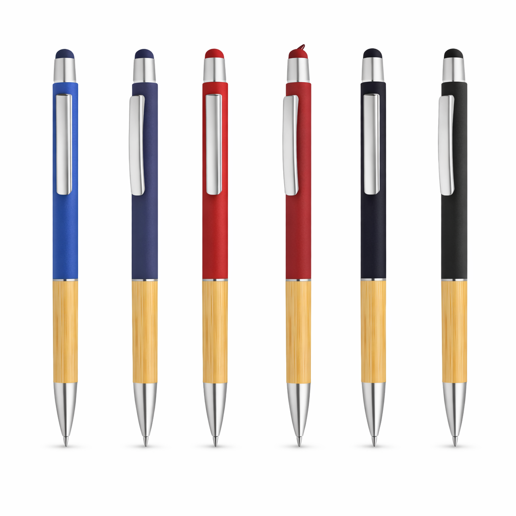 Bamboo Grip Ball Pen – Eco-Friendly Executive Metal Pen