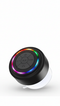 Bluetooth Waterproof Shower Speaker with LED Light Ring