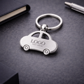 Car Shape Metal Keychain – Custom Logo Automotive Key Holder