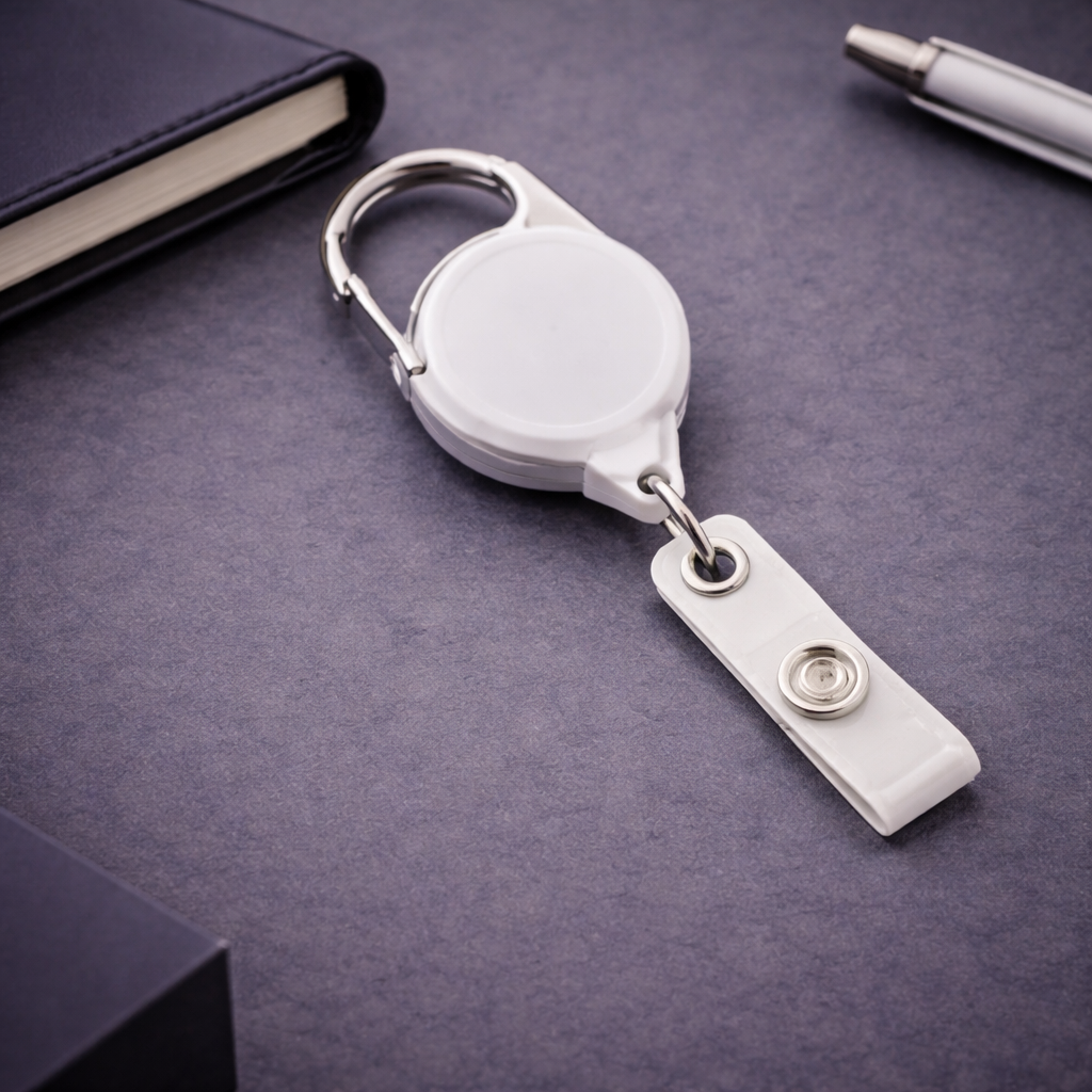 Carabiner Retractable Badge Reel – Heavy Duty ID Card Holder