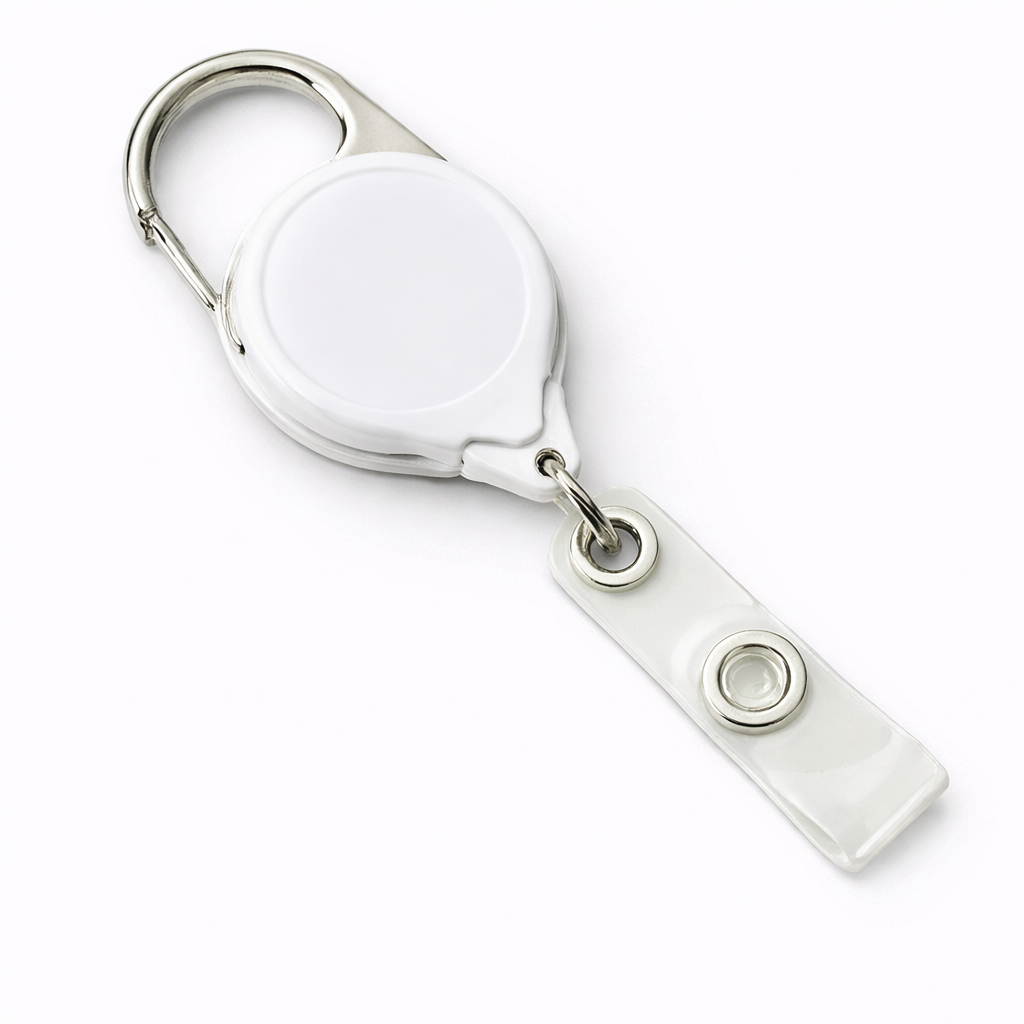 Carabiner Retractable Badge Reel – Heavy Duty ID Card Holder