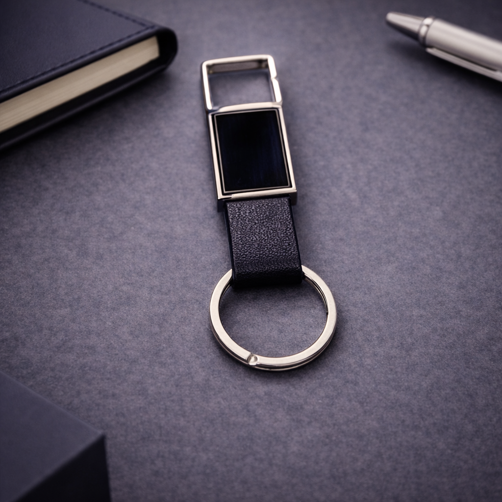 Executive Metal Hook Keychain – Premium Corporate Key Holder