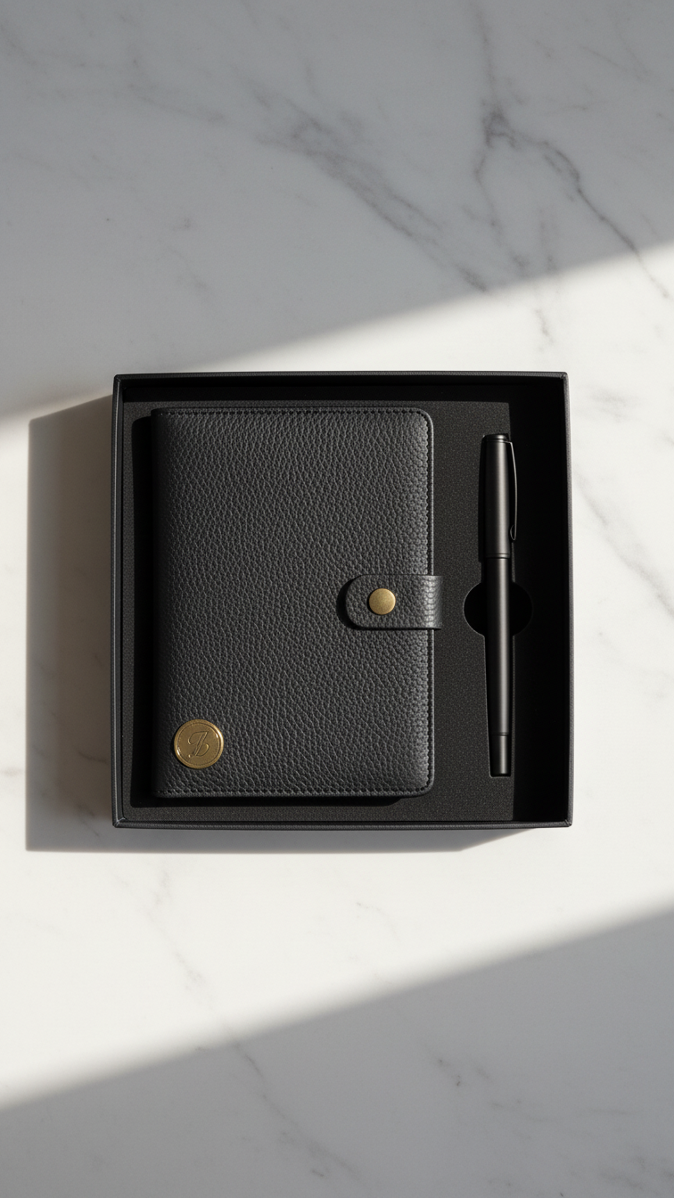 Executive Diary & Metal Pen Gift Set – 2-in-1 Premium Corporate Gift