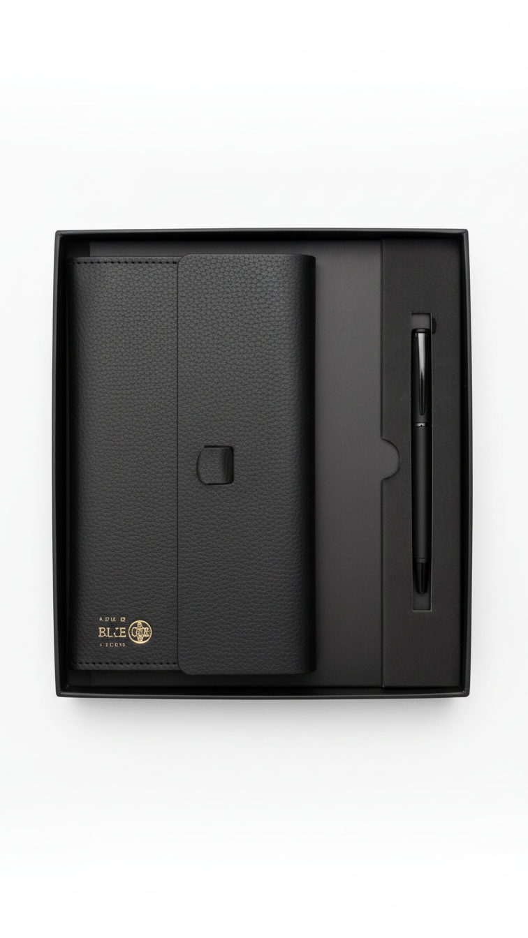 Executive Diary & Metal Pen Gift Set – 2-in-1 Premium Corporate Gift