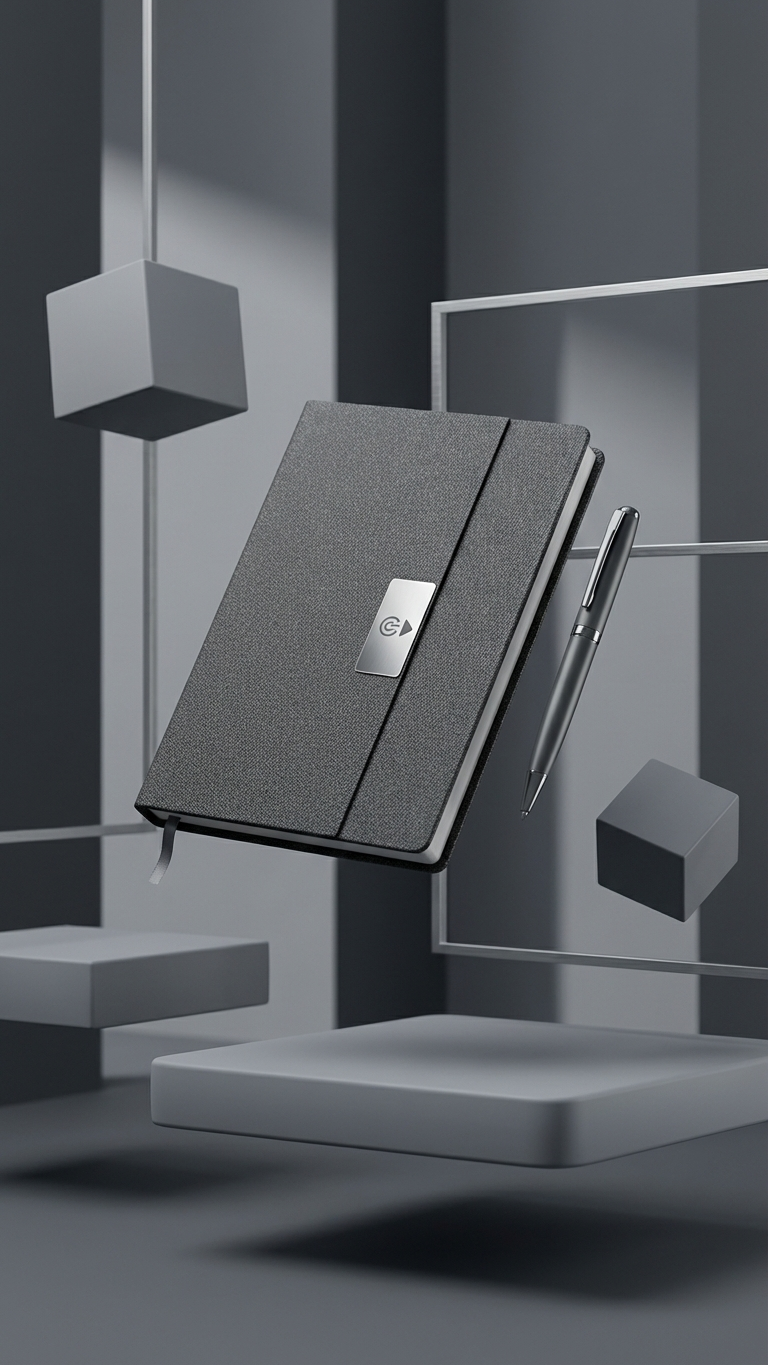 Executive Notebook & Metal Pen Gift Set – 2-in-1 Corporate Gift Set