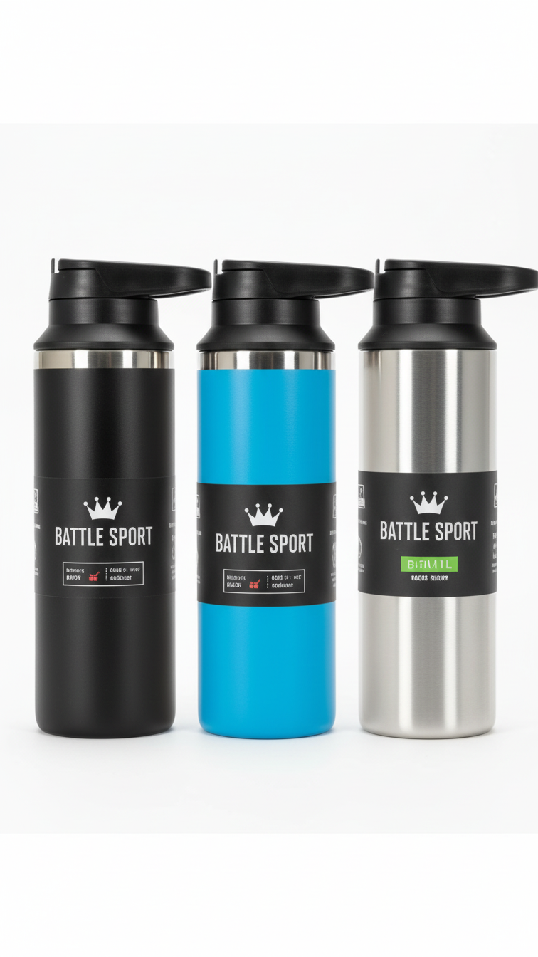 Hot & Cold Vacuum Bottle with Transparent Sipper Cap – 650ml