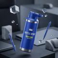 Hot & Cold Vacuum Bottle with Transparent Sipper Cap – 650ml
