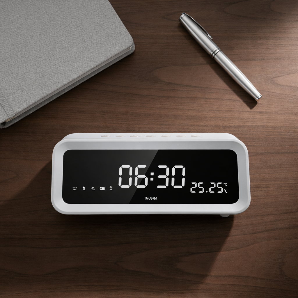 K3 Wireless Clock Bluetooth Speaker – Smart LED Desk Speaker