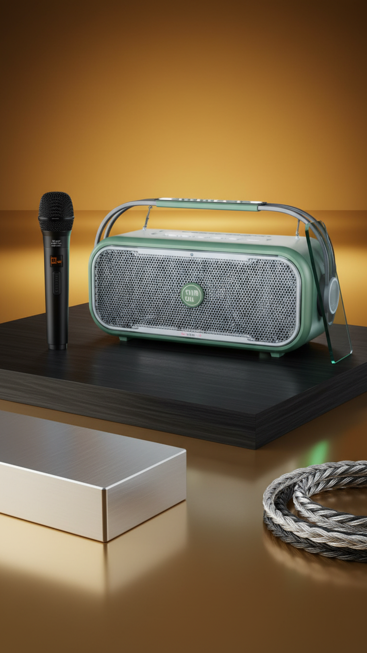 NOW GO C1 Portable Karaoke Bluetooth Speaker with Wireless Mic
