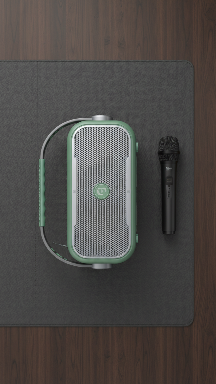 NOW GO C1 Portable Karaoke Bluetooth Speaker with Wireless Mic