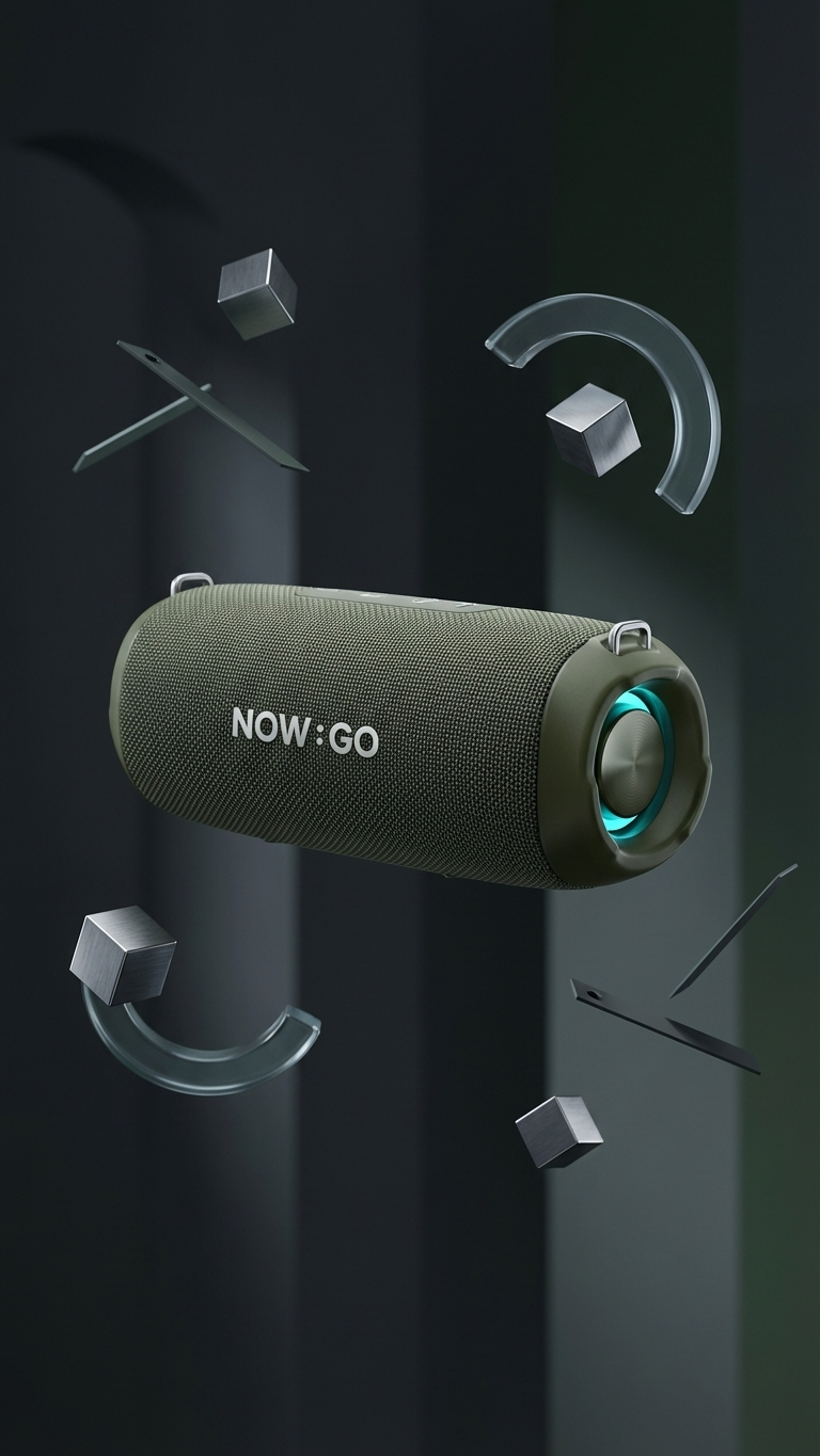 NOW GO F8 Portable Bluetooth Speaker – Premium Wireless Sound
