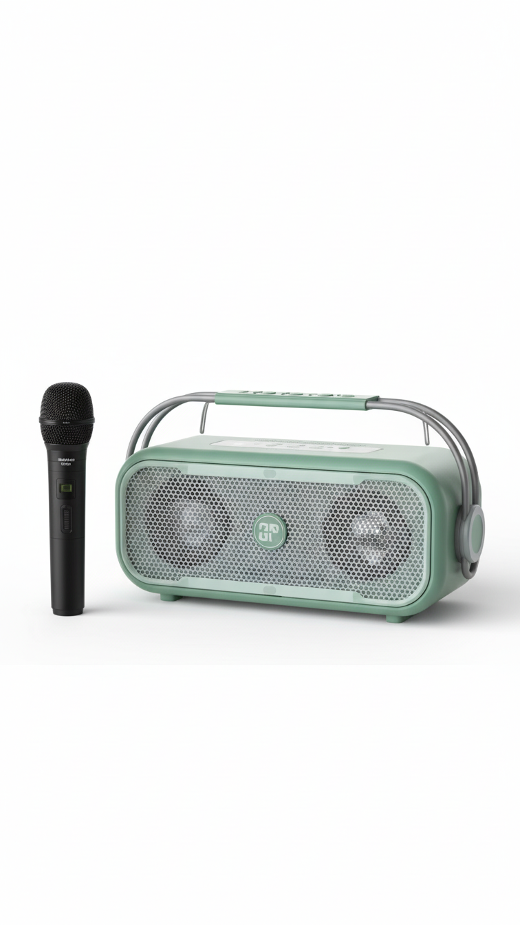 NOW GO C1 Portable Karaoke Bluetooth Speaker with Wireless Mic