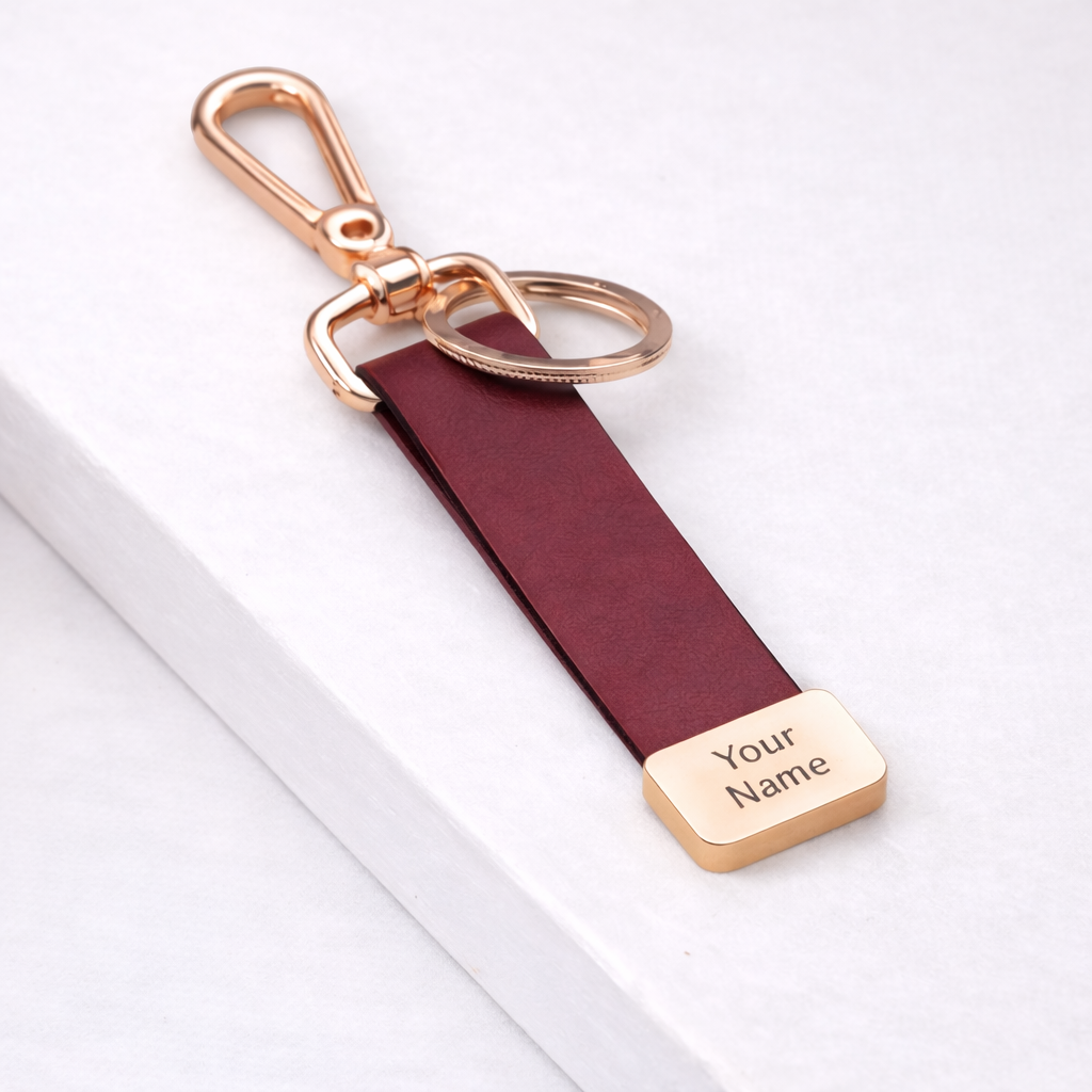 PU Leather & Metal Keychain – Premium Executive Keyring