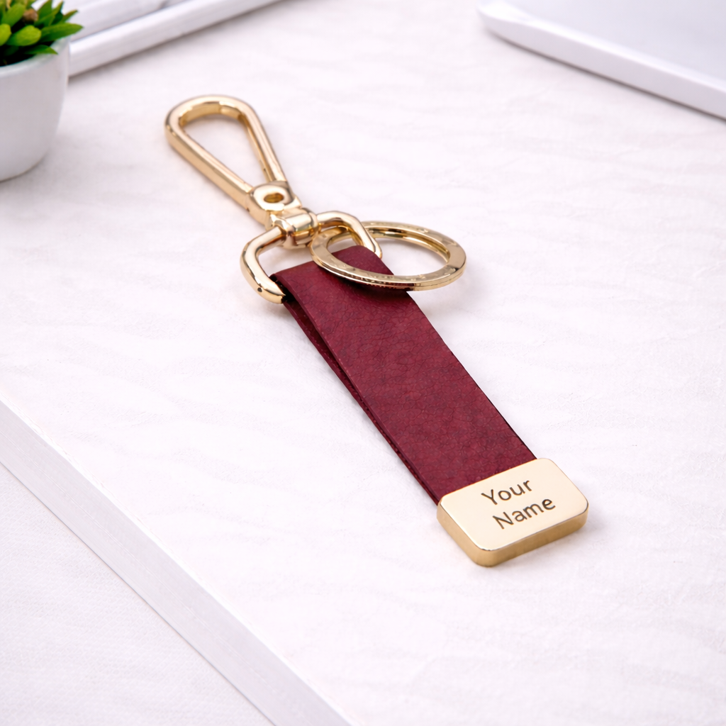 PU Leather & Metal Keychain – Premium Executive Keyring