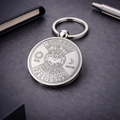 Perpetual Calendar Metal Keychain – 50 Year Rotating Calendar Key Holder