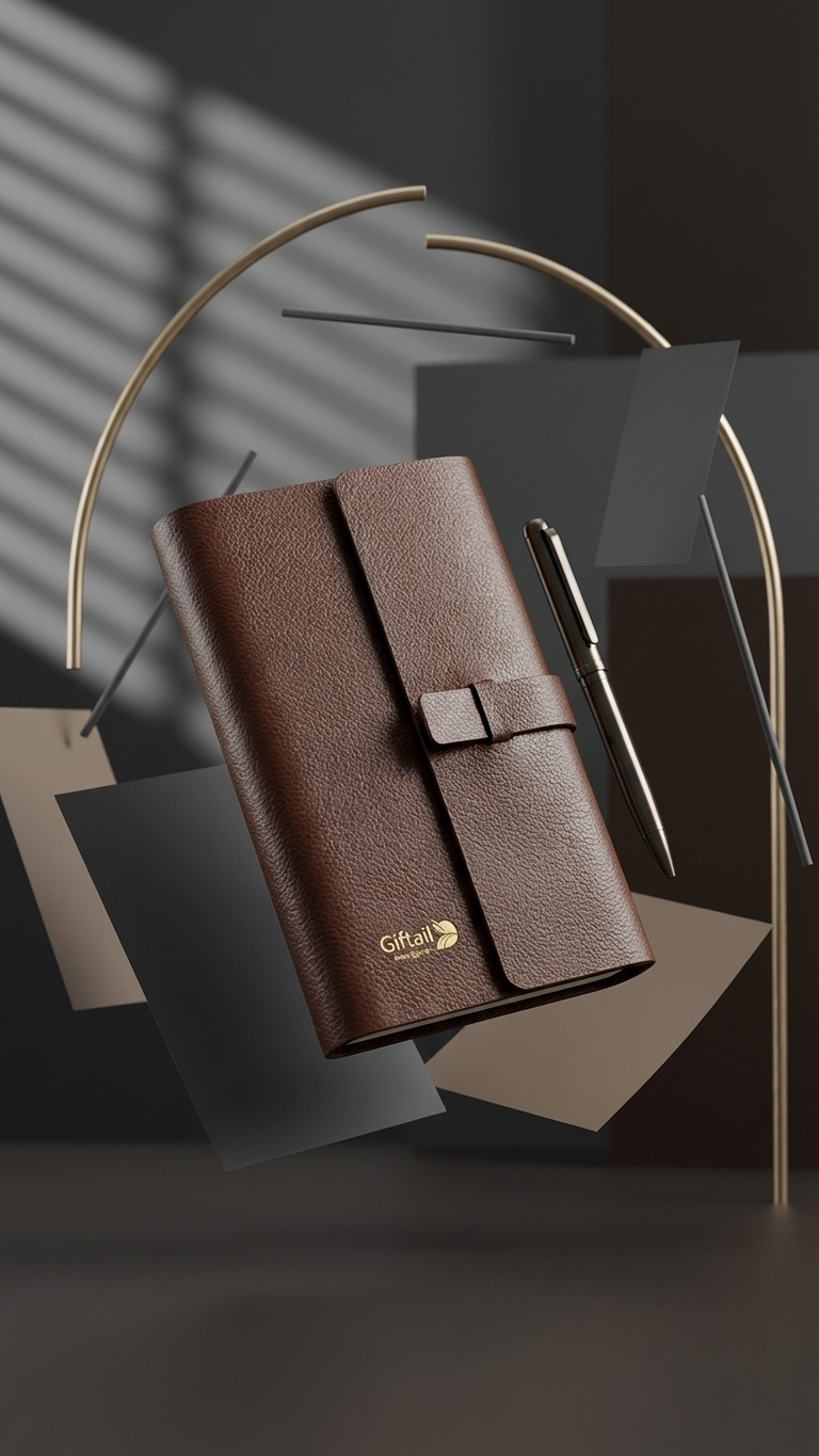 Premium Leather Diary & Metal Pen Gift Set – 2-in-1 Executive Corporate Gift