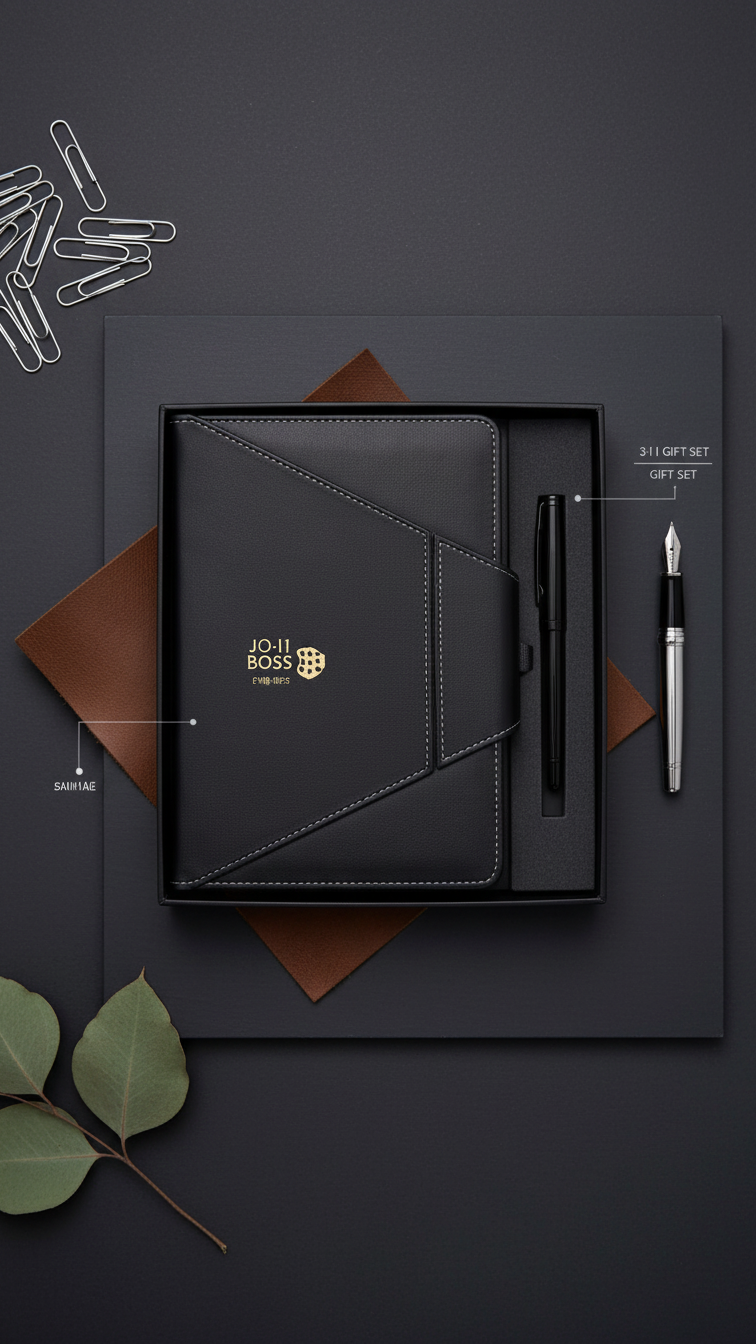 Premium Diary & Metal Pen Gift Set – 2-in-1 Executive Corporate Gift