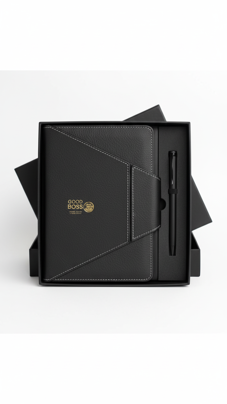 Premium Diary & Metal Pen Gift Set – 2-in-1 Executive Corporate Gift
