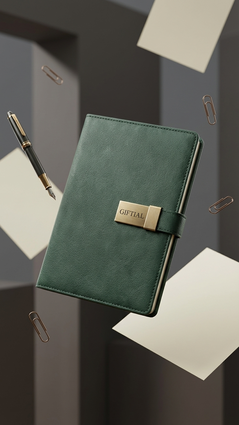Premium Leather Bound Lock Diary – Executive Notebook