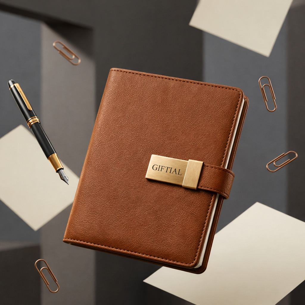 Premium Leather Bound Lock Diary – Executive Notebook
