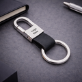 Premium Loop Strap Metal Keychain – Custom Logo Key Holder