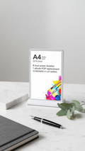 Rechargeable LED A4 Menu Display Holder – Illuminated Acrylic Stand