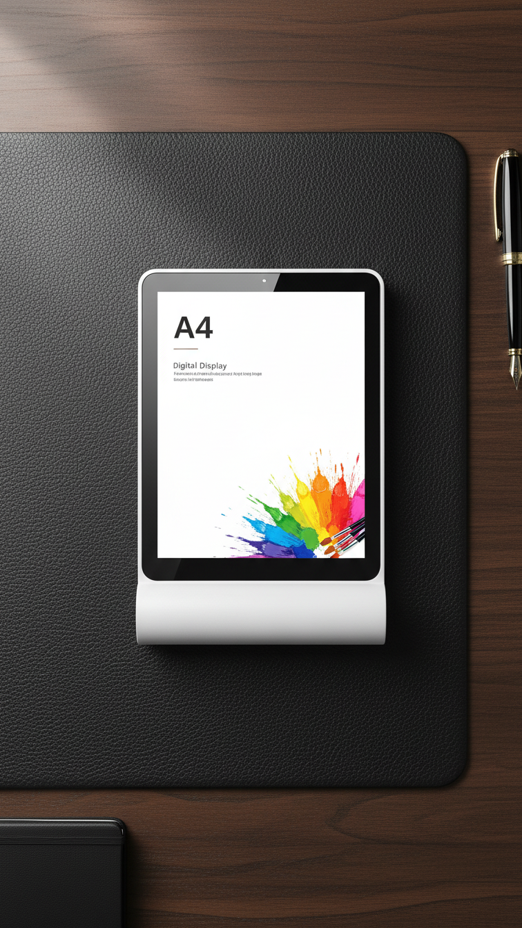 Rechargeable LED A4 Menu Display Holder – Illuminated Acrylic Stand