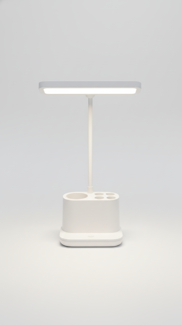 Rechargeable LED Table Lamp with Mobile Holder & Pen Stand
