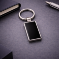 Rectangular Alloy Metal Keychain – Premium Custom Logo Key Holder