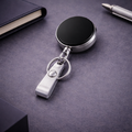 Retractable Badge Reel with Key Ring – Premium ID Card Holder