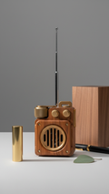 Retro Classic Wooden Bluetooth Speaker – Vintage Craft Audio Speaker