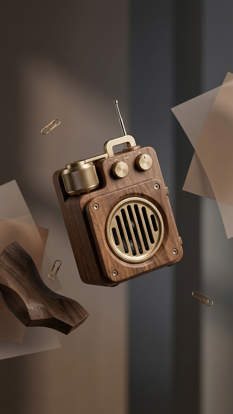Retro Classic Wooden Bluetooth Speaker – Vintage Craft Audio Speaker