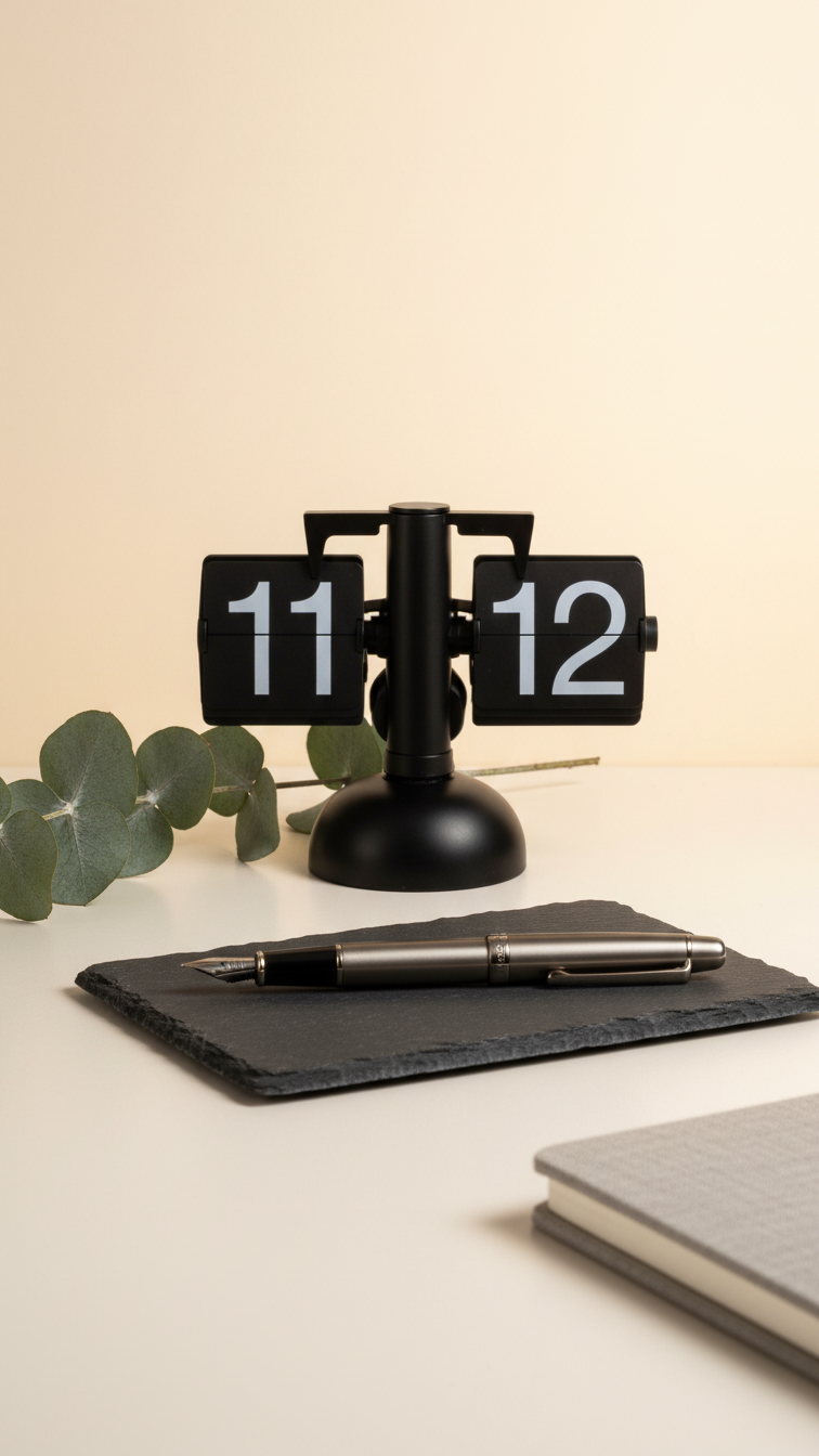 Retro Flip Desk Clock – Vintage Mechanical Digital Clock