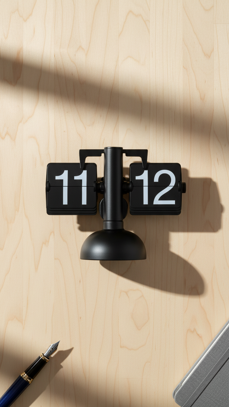 Retro Flip Desk Clock – Vintage Mechanical Digital Clock