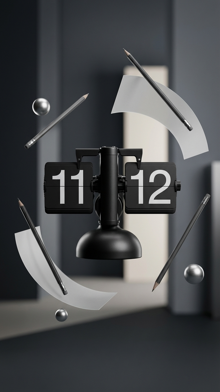 Retro Flip Desk Clock – Vintage Mechanical Digital Clock