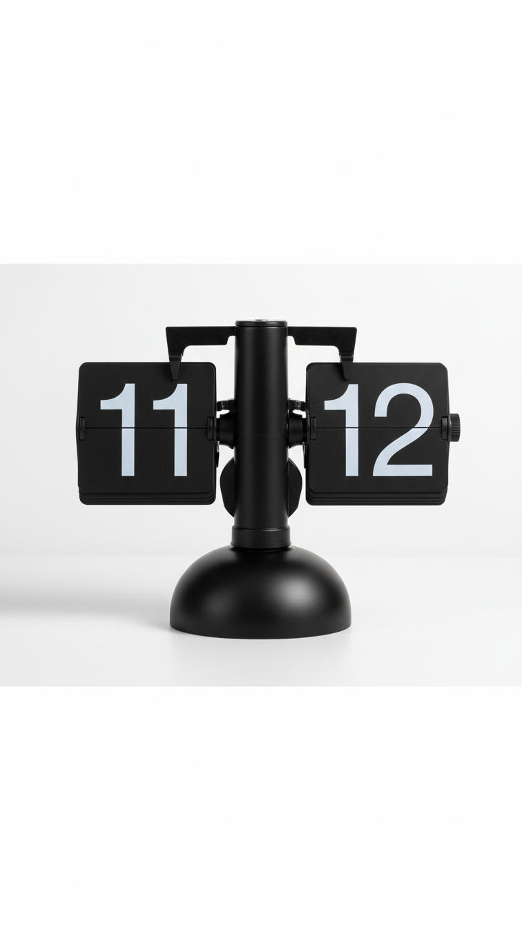 Retro Flip Desk Clock – Vintage Mechanical Digital Clock